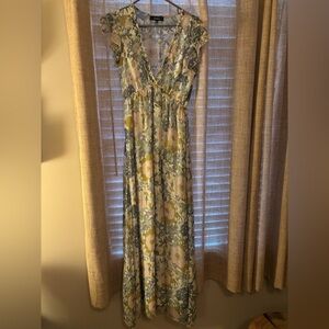 Aakaa pastel floral dress